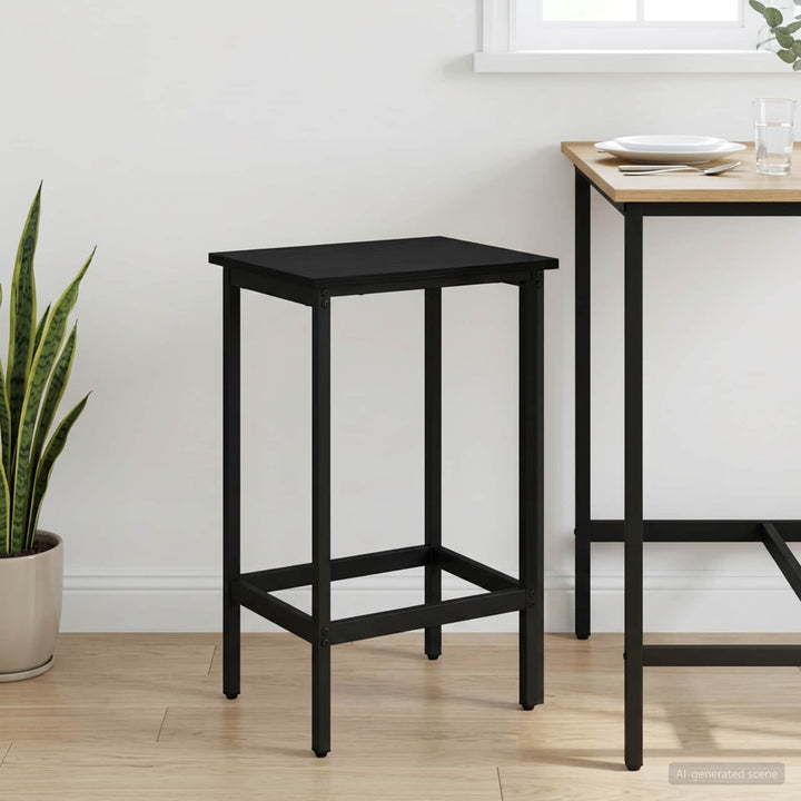 Barbænk Sort eg 40 x 32 x 64 cm Konstrueret træ