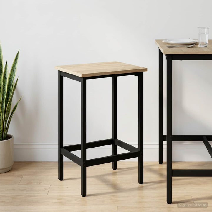 Barbænk Sonoma-eg 40 x 32 x 64 cm Konstrueret træ