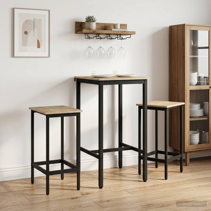 Barbænk 2 stk. Sonoma-eg 40 x 32 x 64 cm Konstrueret træ
