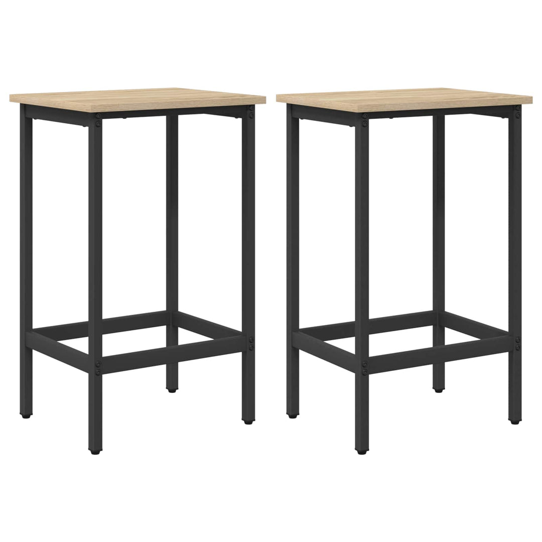 Barbænk 2 stk. Sonoma-eg 40 x 32 x 64 cm Konstrueret træ