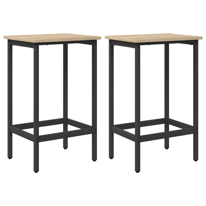 Barbænk 2 stk. Sonoma-eg 40 x 32 x 64 cm Konstrueret træ