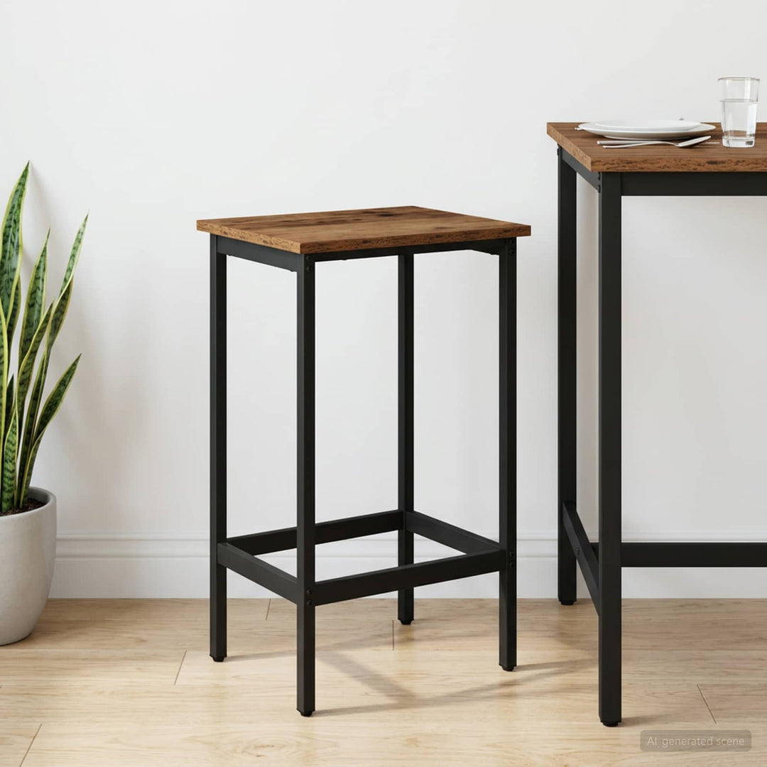 Barbænk Gammelt træ 40 x 32 x 64 cm Konstrueret træ