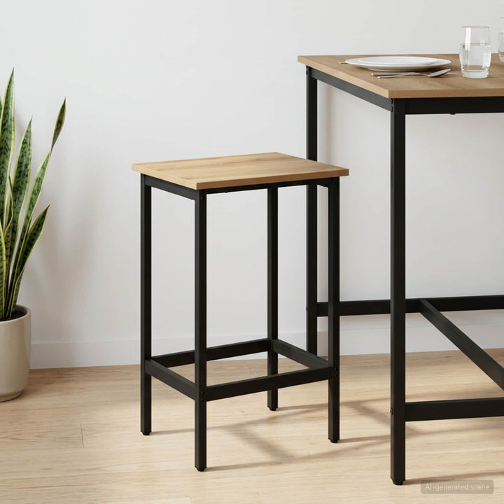 Barbænk Artisan-eg 40 x 32 x 64 cm Konstrueret træ