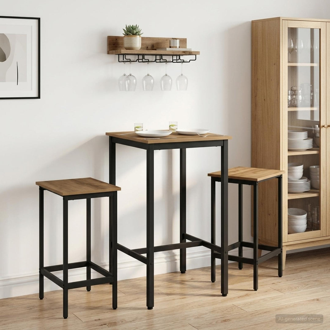 Barbænk 2 stk. Artisan-eg 40 x 32 x 64 cm Konstrueret træ