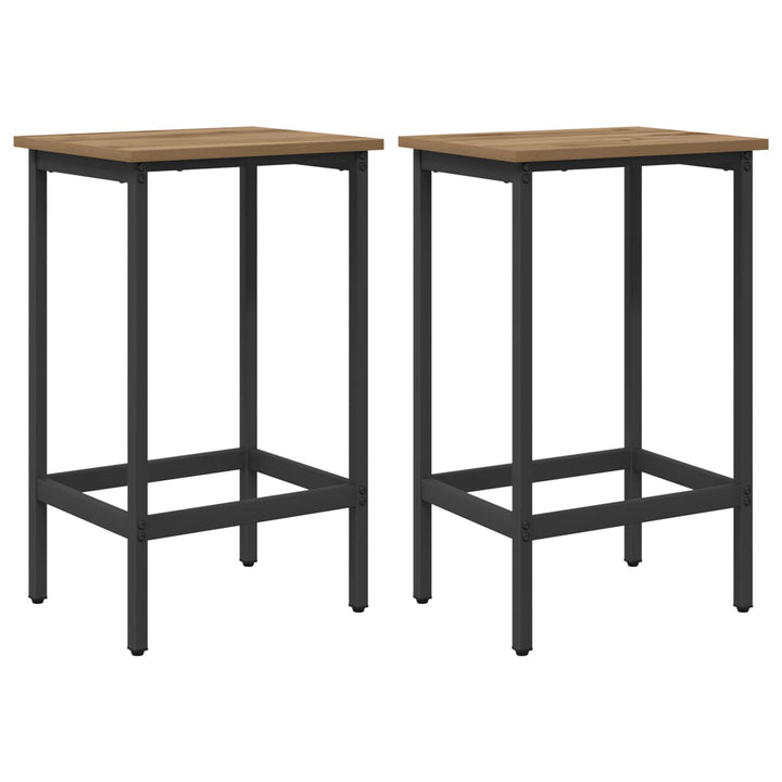 Barbænk 2 stk. Artisan-eg 40 x 32 x 64 cm Konstrueret træ