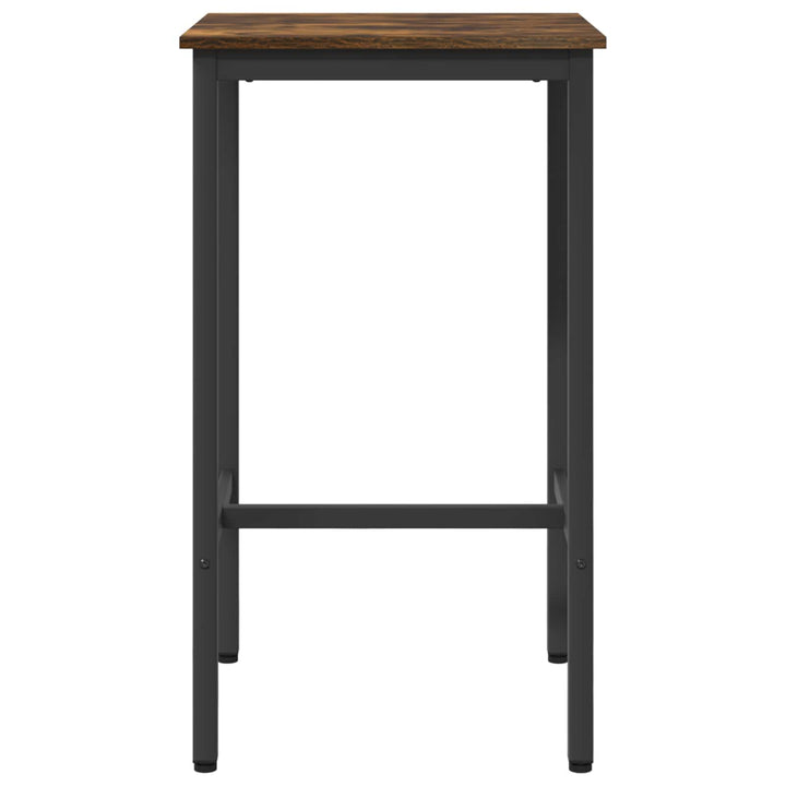 Barbord 52 x 52 x 110 cm Konstrueret træ Røget eg Rektangulær