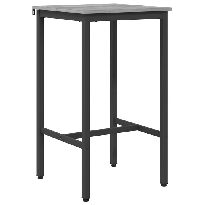 Barbord 52 x 52 x 110 cm Konstrueret træ Grå Sonoma Rektangulær