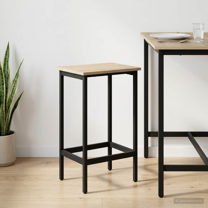 Barbænk Sonoma-eg 40 x 32 x 74 cm Konstrueret træ