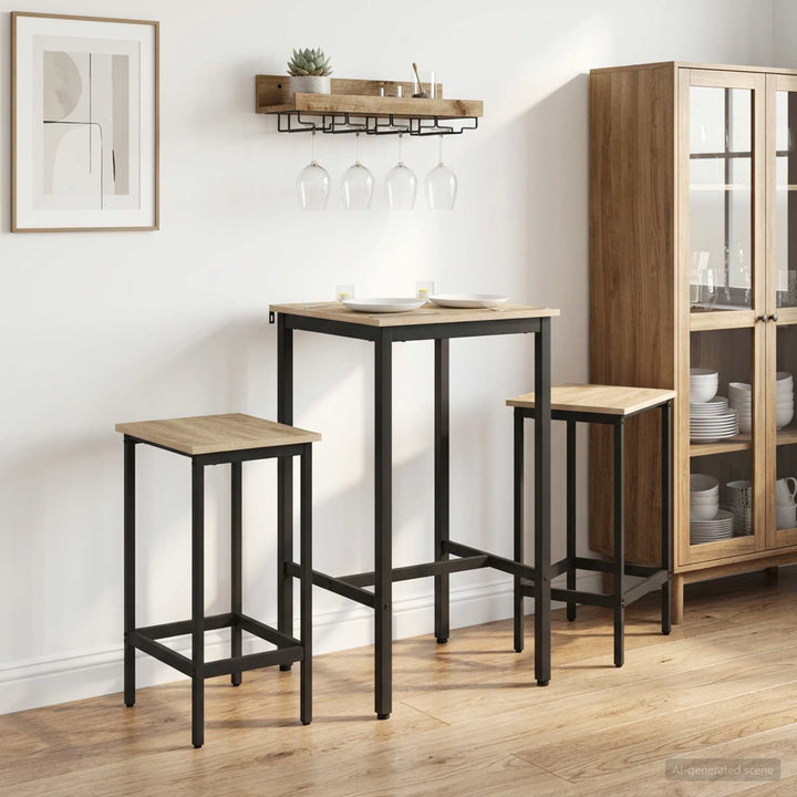 Barbænk 2 stk. Sonoma-eg 40 x 32 x 74 cm Konstrueret træ