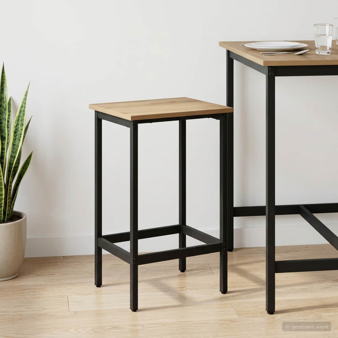 Barbænk Artisan-eg 40 x 32 x 74 cm Konstrueret træ