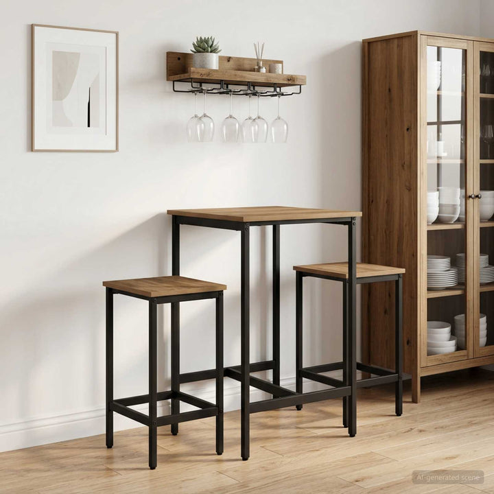 Barbænk 2 stk. Artisan-eg 40 x 32 x 74 cm Konstrueret træ