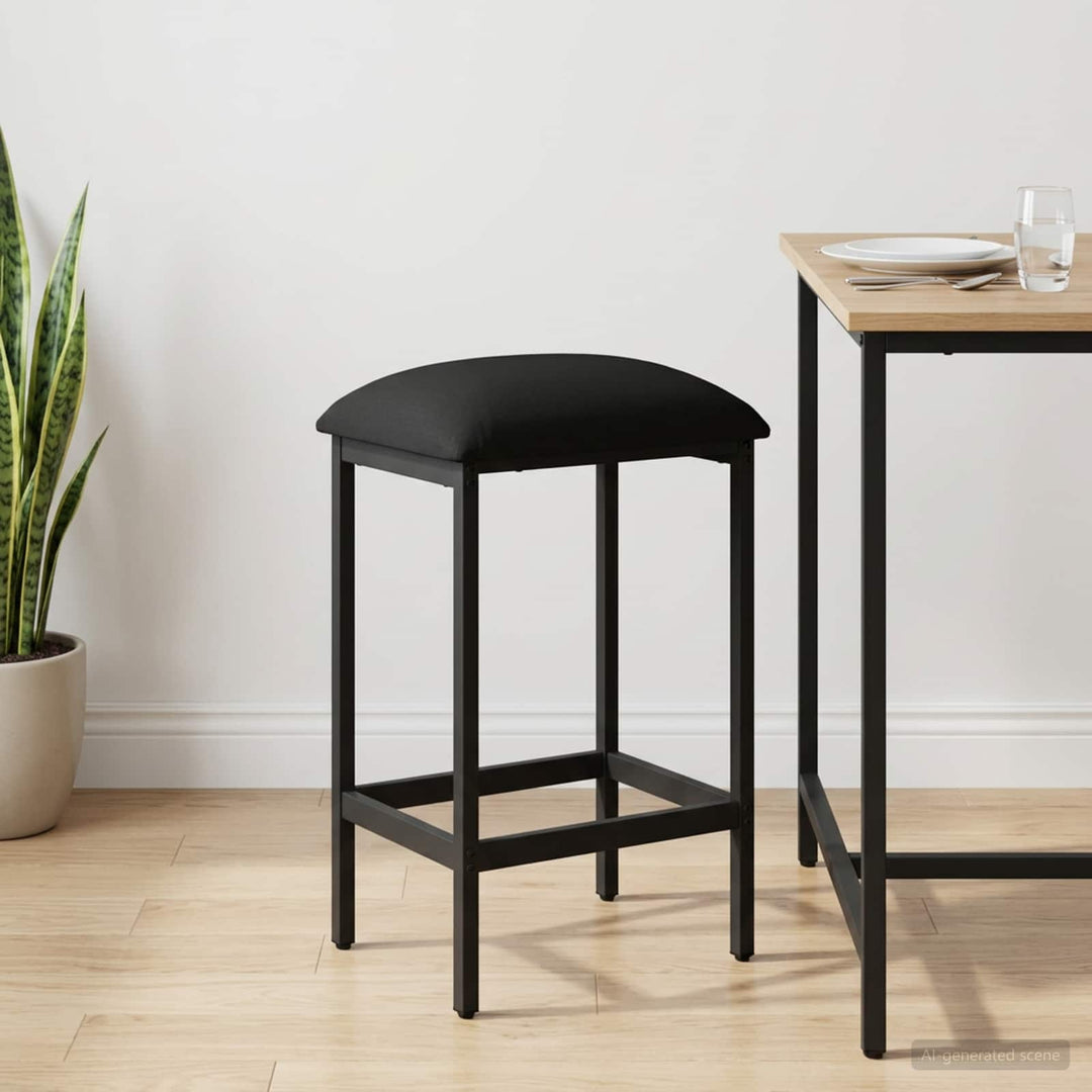 Barbænk Sort 40 x 32 x 64 cm Konstrueret træ