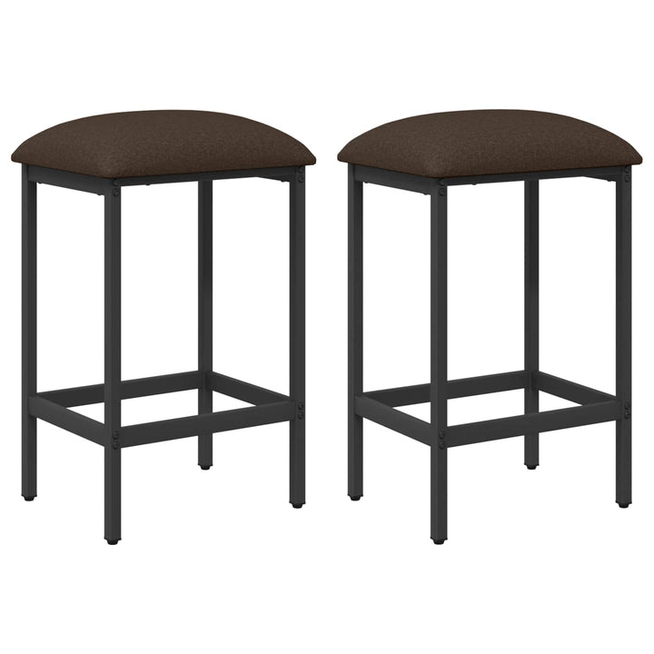 Barbænk 2 stk. Gråbrun 40 x 32 x 74 cm Konstrueret træ