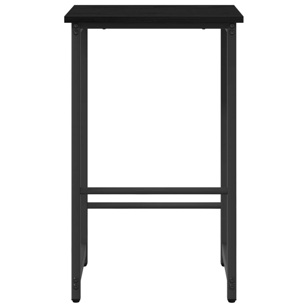 Barbænk Sort eg 40 x 32 x 64 cm Konstrueret træ