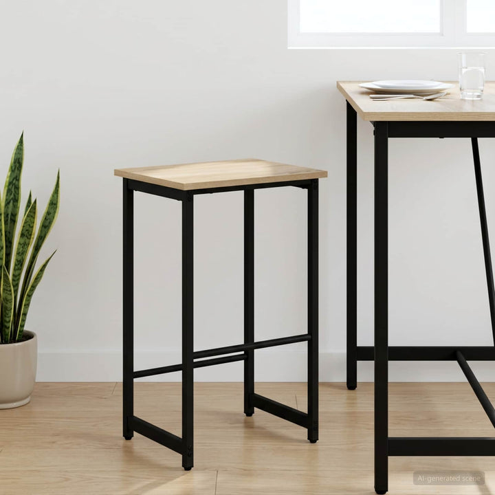 Barbænk Sonoma-eg 40 x 32 x 64 cm Konstrueret træ