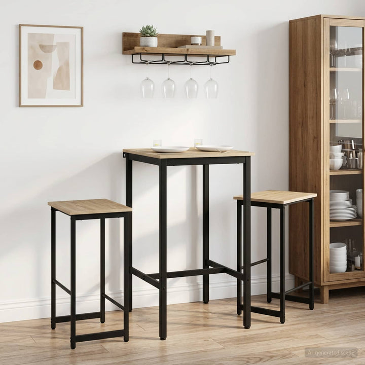Barbænk 2 stk. Sonoma-eg 40 x 32 x 64 cm Konstrueret træ