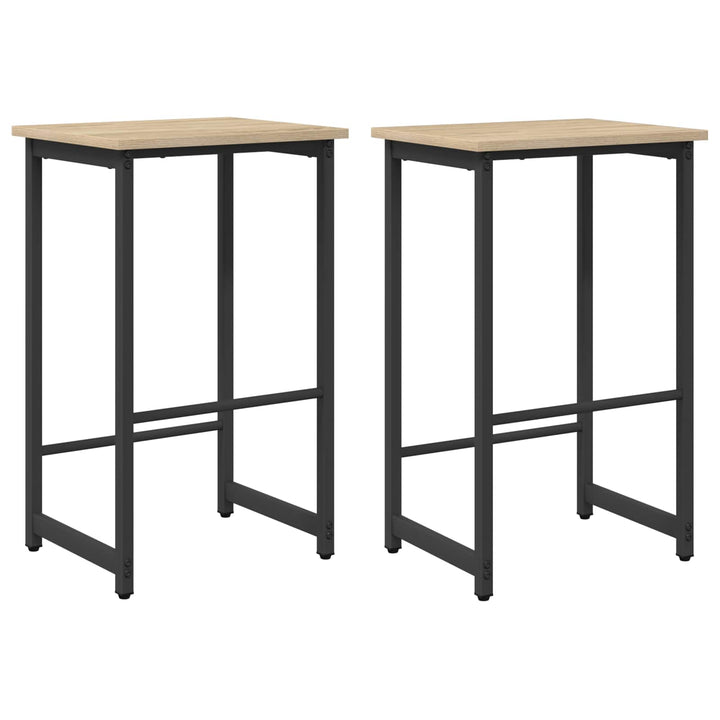 Barbænk 2 stk. Sonoma-eg 40 x 32 x 64 cm Konstrueret træ