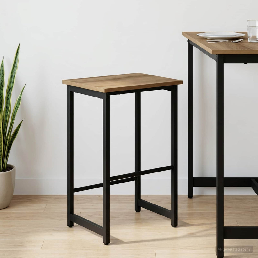 Barbænk Artisan-eg 40 x 32 x 64 cm Konstrueret træ