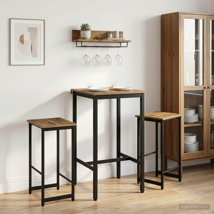 Barbænk 2 stk. Artisan-eg 40 x 32 x 64 cm Konstrueret træ