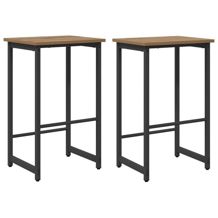 Barbænk 2 stk. Artisan-eg 40 x 32 x 64 cm Konstrueret træ