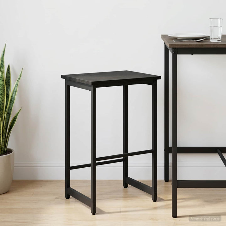 Barbænk Sort eg 40 x 32 x 74 cm Konstrueret træ