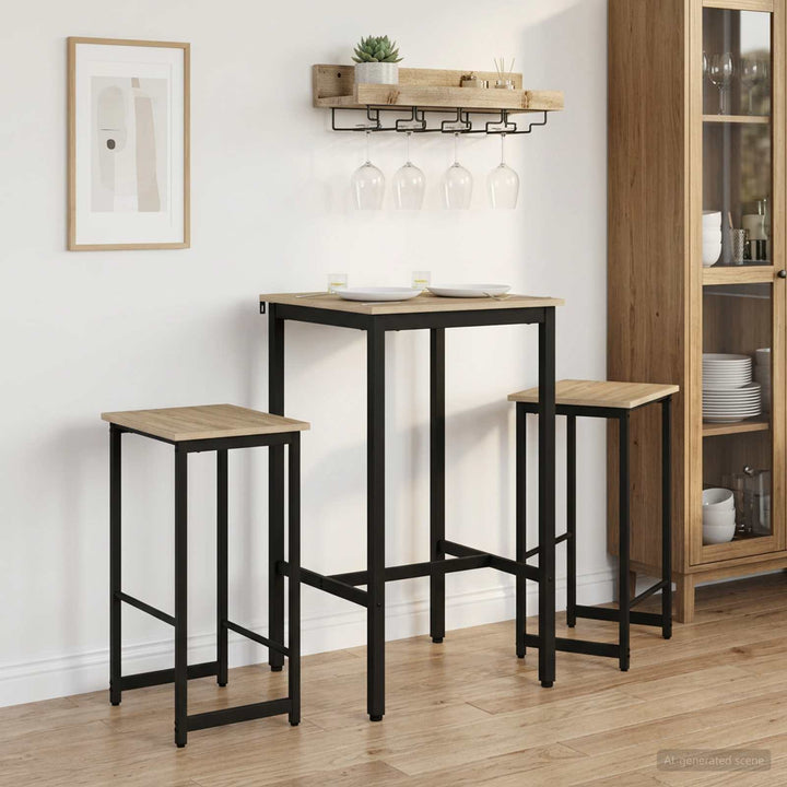 Barbænk 2 stk. Sonoma-eg 40 x 32 x 74 cm Konstrueret træ