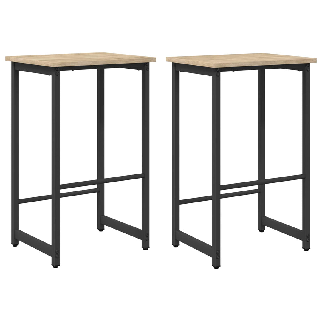 Barbænk 2 stk. Sonoma-eg 40 x 32 x 74 cm Konstrueret træ