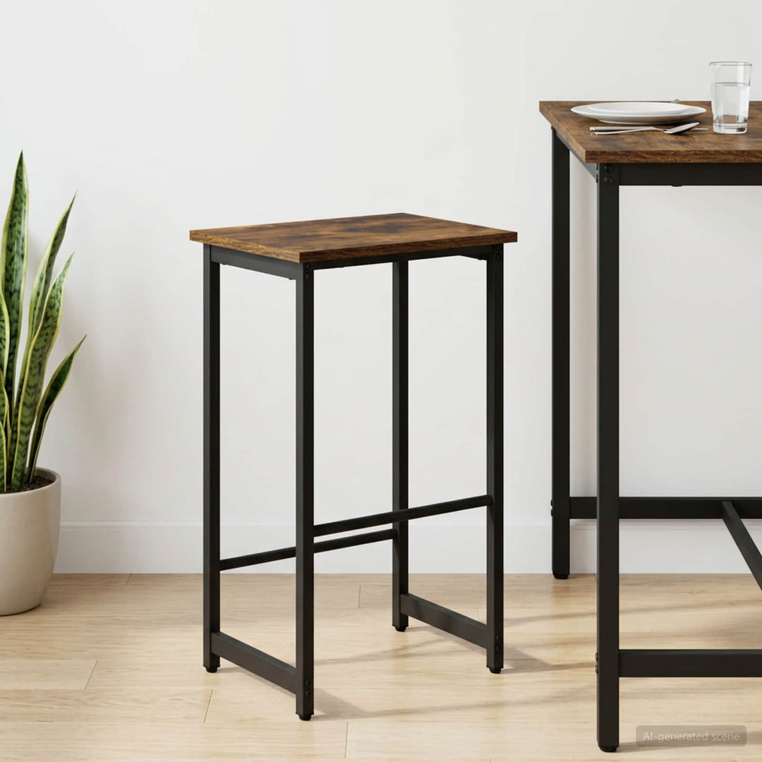Barbænk Røget eg 40 x 32 x 74 cm Konstrueret træ