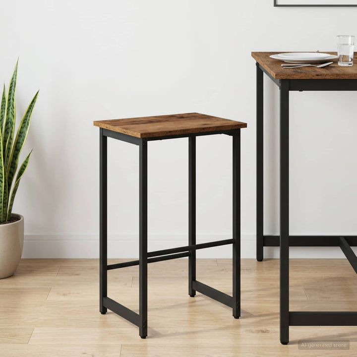 Barbænk Gammelt træ 40 x 32 x 74 cm Konstrueret træ