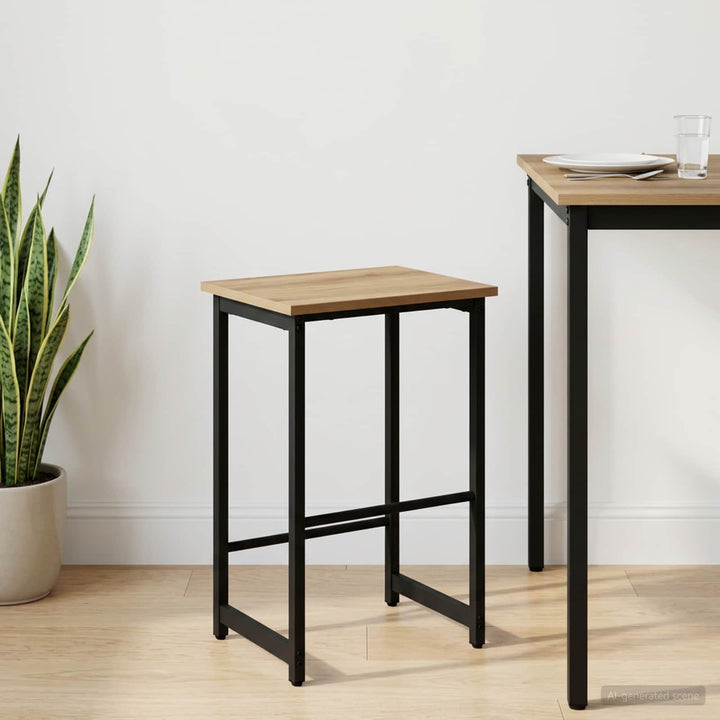 Barbænk Artisan-eg 40 x 32 x 74 cm Konstrueret træ