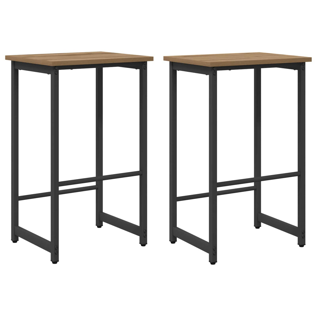 Barbænk 2 stk. Artisan-eg 40 x 32 x 74 cm Konstrueret træ