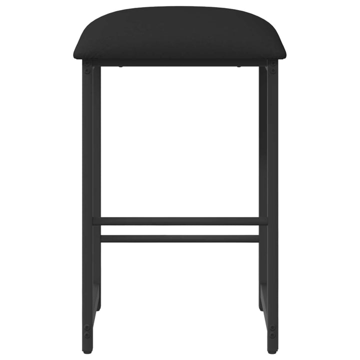 Barbænk Sort 40 x 32 x 64 cm Konstrueret træ
