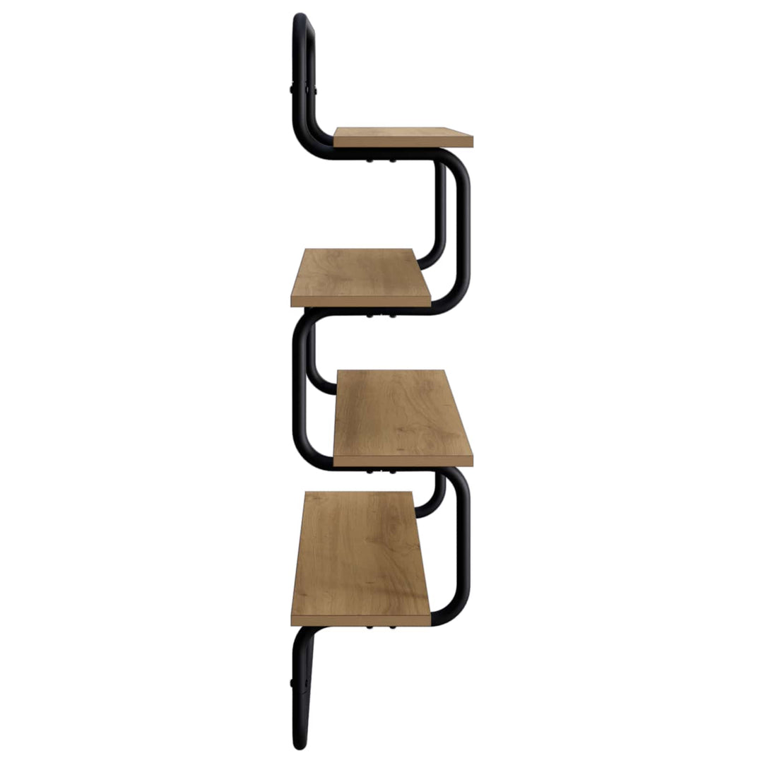 4-lags væghylde Artisan-eg 40 x 24,5 x 104 cm Konstrueret træ