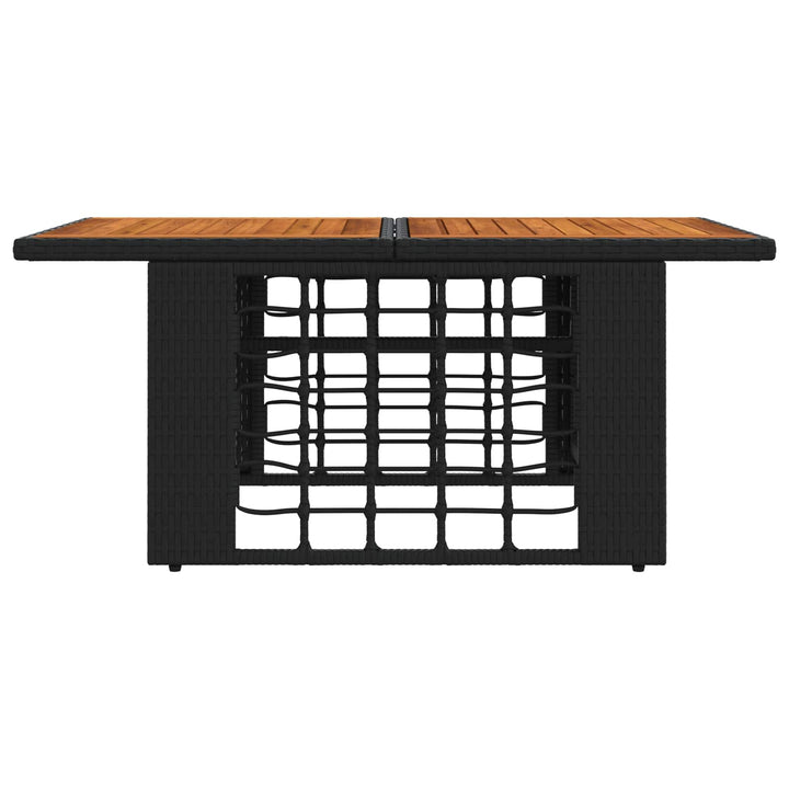 Havemøbel Bord Sort og naturlig 100 x 55 x 37 cm