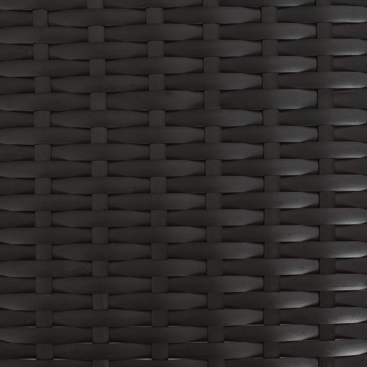 Havemøbel Bord Sort og naturlig 100 x 55 x 37 cm