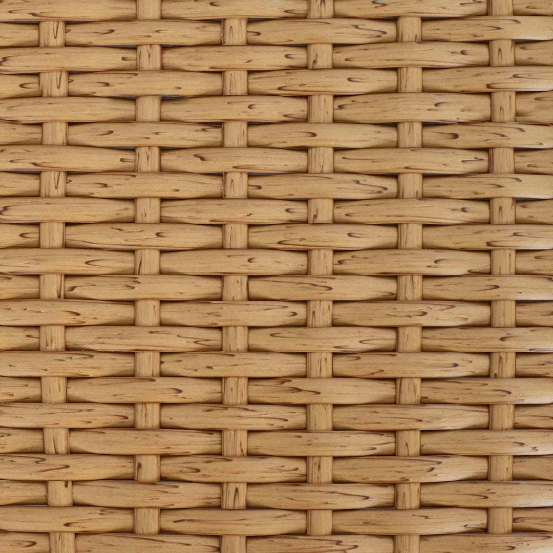 Havemøbel Bord Naturfarvet 100 x 55 x 37 cm PE Rattan og Glas
