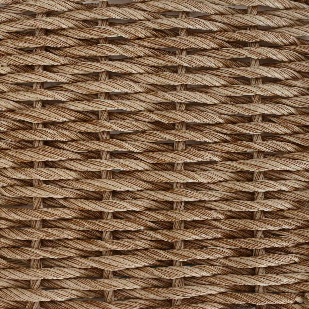 Havemøbel Bord Beige 100 x 55 x 37 cm PE Rattan og Glas