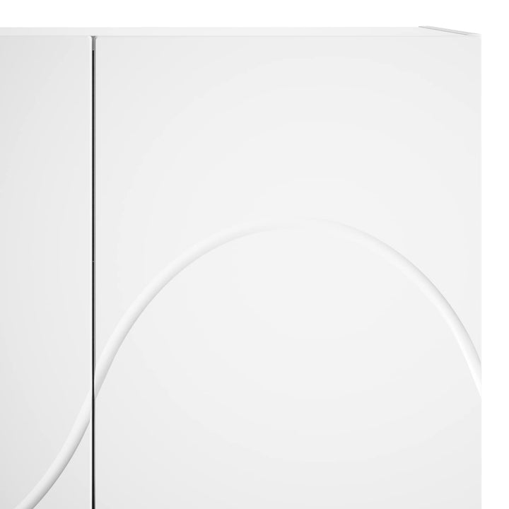 Highboard Hvid 79 x 41 x 151 cm Konstrueret træ