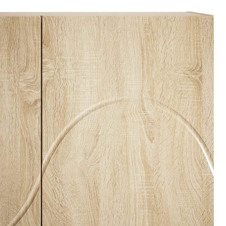 Highboard Sonoma-eg 79x41x151 cm Konstrueret træ