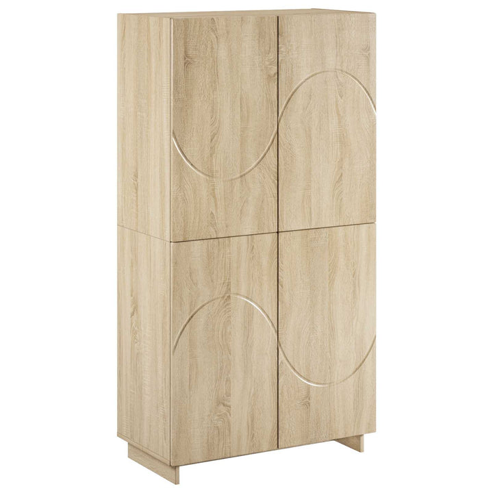 Highboard Sonoma-eg 79x41x151 cm Konstrueret træ