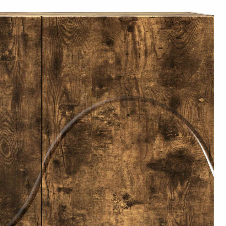 Highboard Røget eg 79 x 41 x 151 cm Konstrueret træ