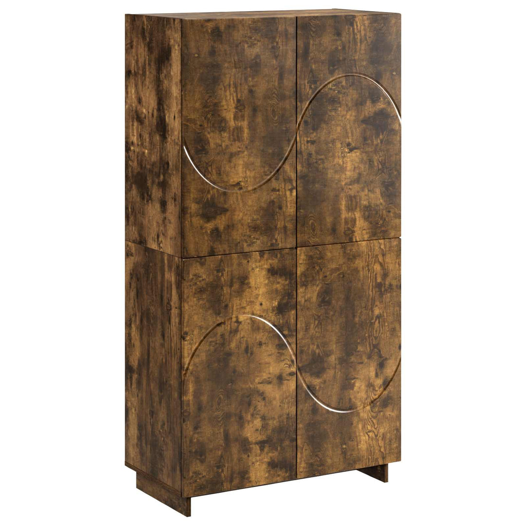Highboard Røget eg 79 x 41 x 151 cm Konstrueret træ