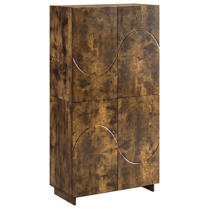 Highboard Røget eg 79 x 41 x 151 cm Konstrueret træ