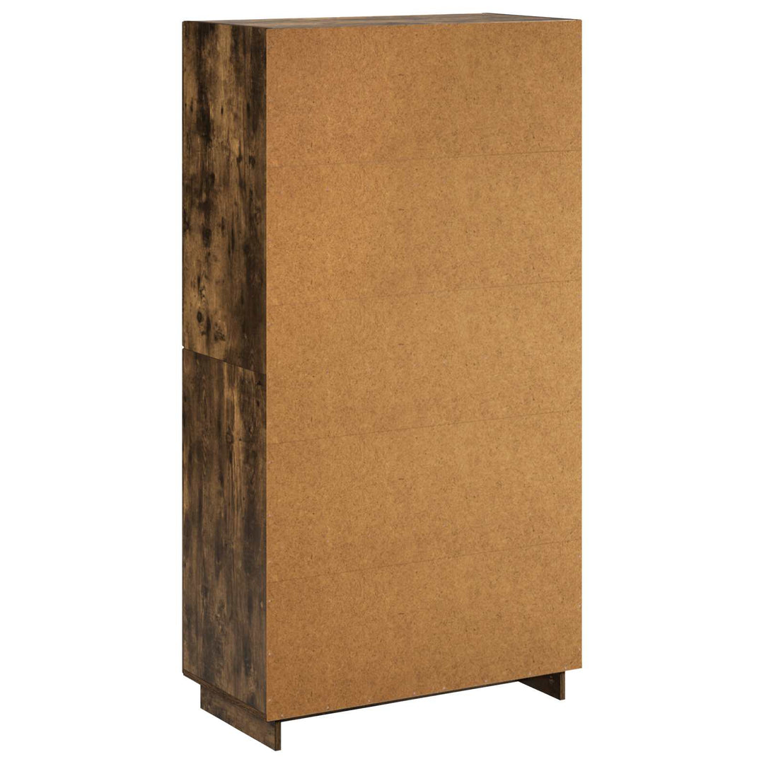 Highboard Røget eg 79 x 41 x 151 cm Konstrueret træ