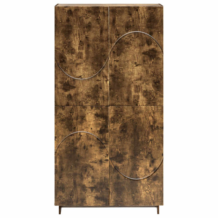Highboard Røget eg 79 x 41 x 151 cm Konstrueret træ
