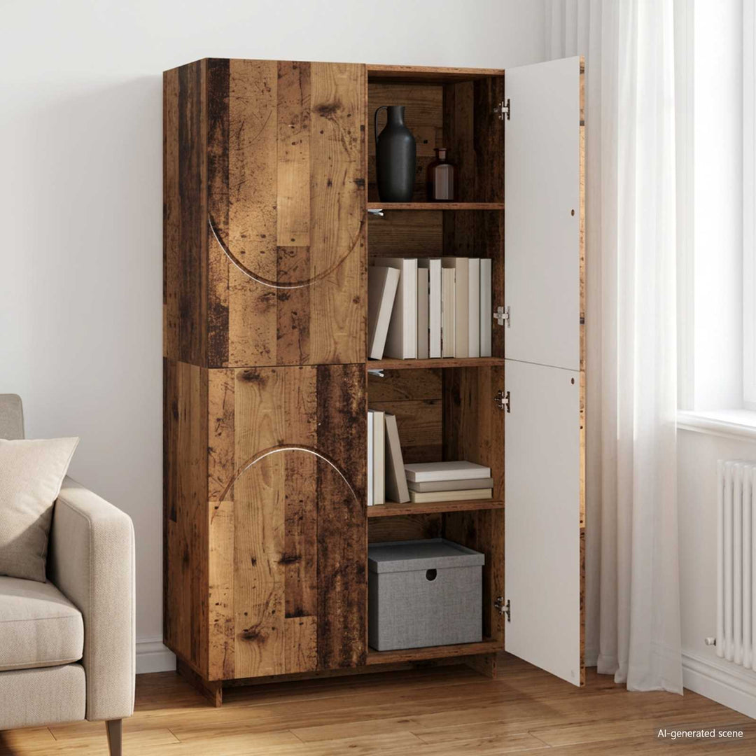 Highboard Gammelt træ 79 x 41 x 151 cm Konstrueret træ