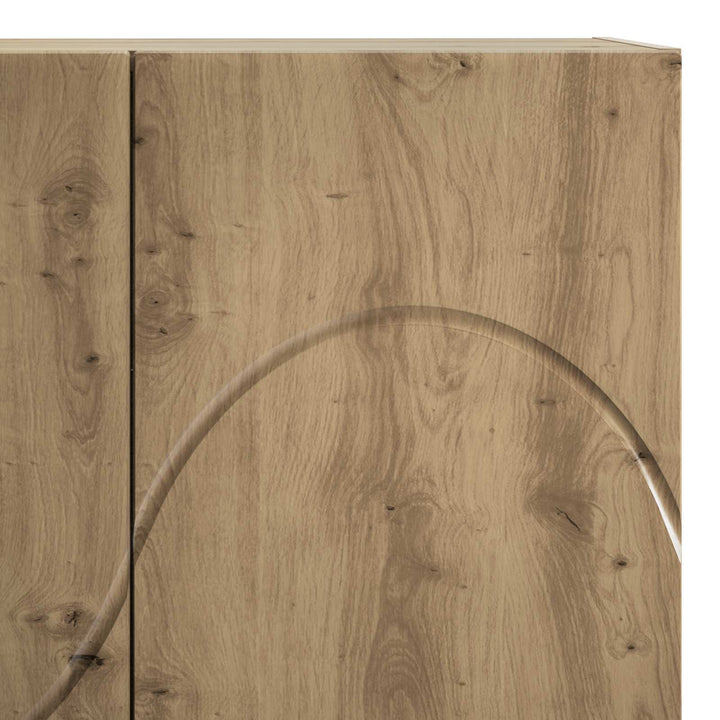 Highboard Artisan-eg 79 x 41 x 151 cm Konstrueret træ