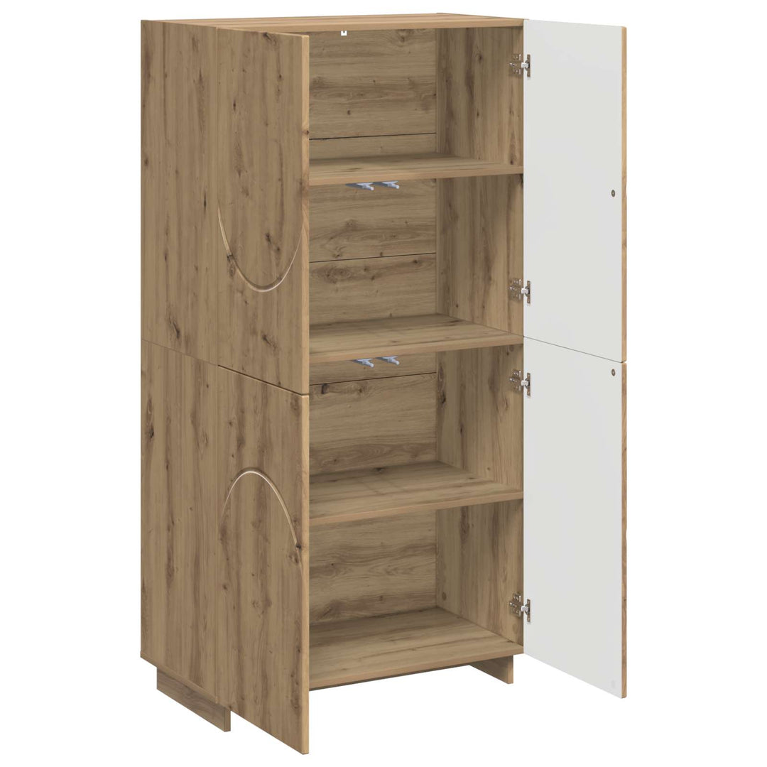 Highboard Artisan-eg 79 x 41 x 151 cm Konstrueret træ