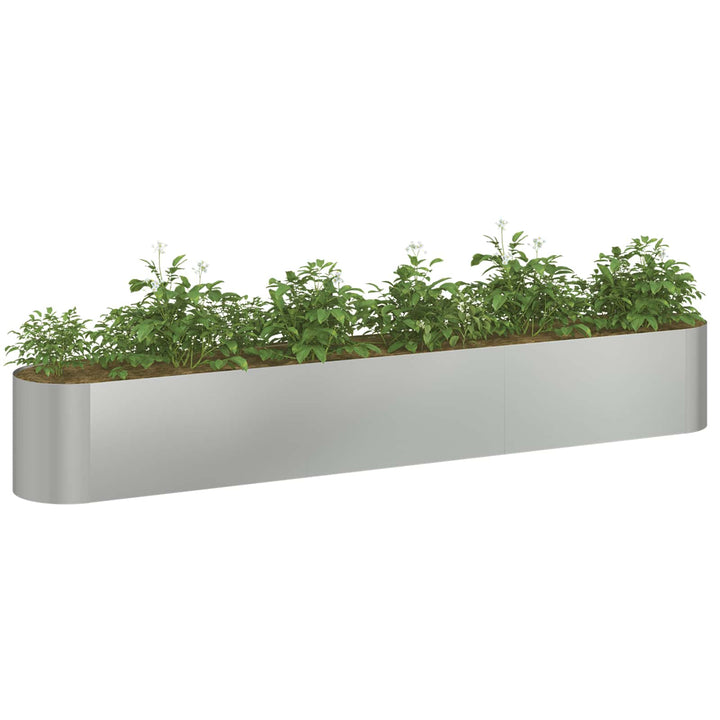 Hævet Havebed Galvaniseret stål 280 x 40 x 40 cm