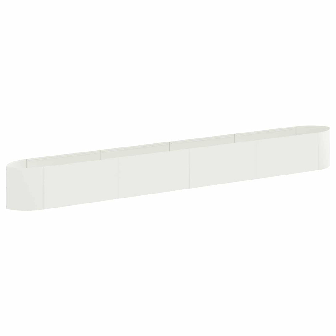 Hævet Havebed Hvid 380 x 40 x 40 cm Stål